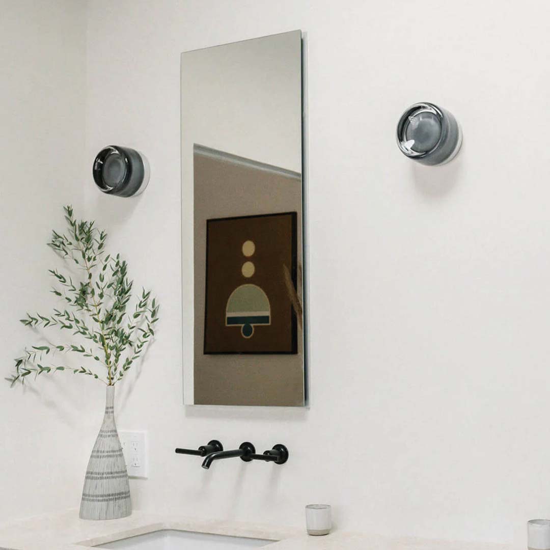 Applique Murale LED Dimple, Verre Texturé, Ø10-12cm