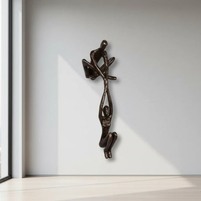 Wall Art Romantic Resin Couple Sculpture Decor