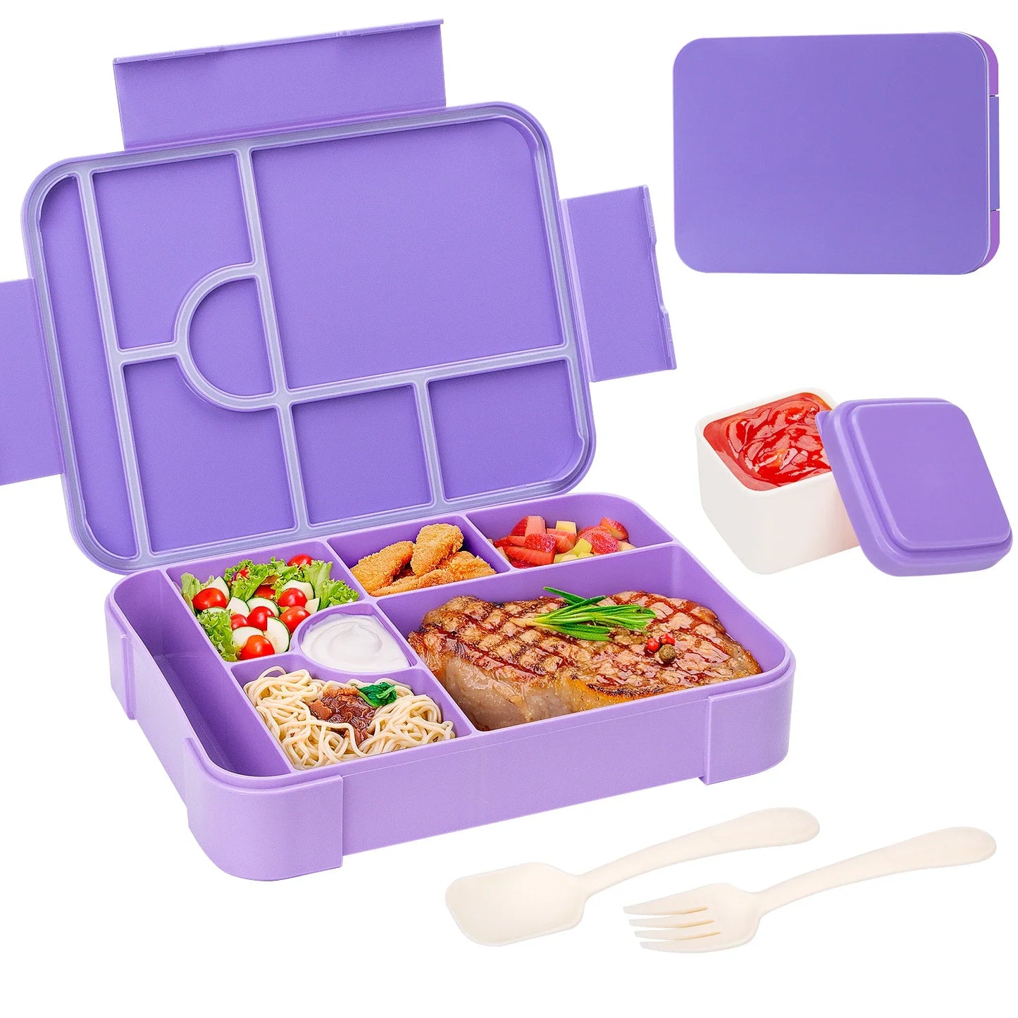 BentoMax | 1330ml Large Capacity Leak-Proof Bento Lunch Box - Microwave & Portable Food Container