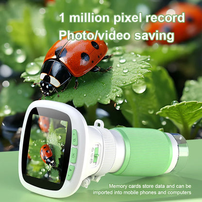 Children's Handheld Microscope with Rotating Focus and 2.4-Inch