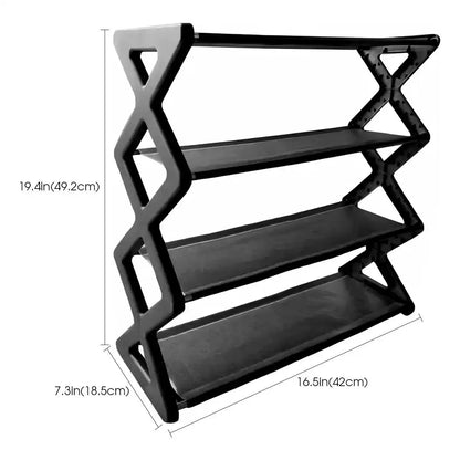 Hot 4-Tier X-Type Shoe Storage Rack