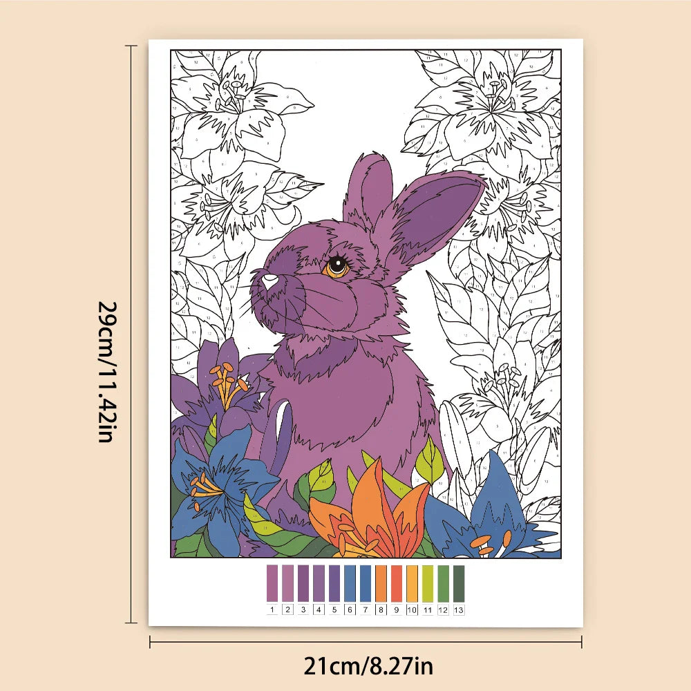 45 Themes Color by Number Book for Adults