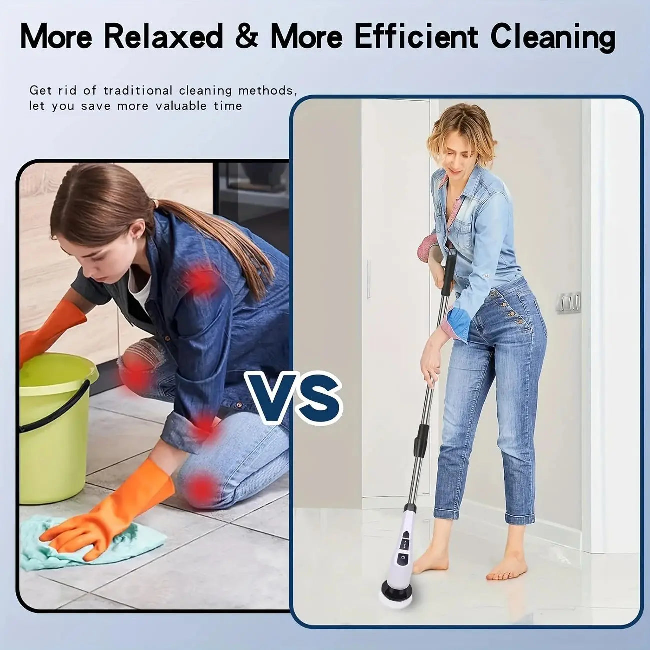 Electric Cleaning Brush:9-in-1 Head