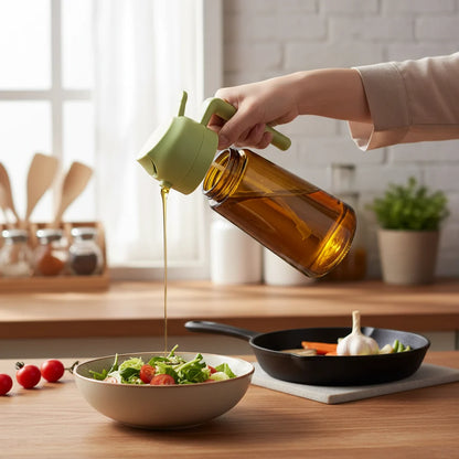 Oil Dispenser Bottle Glass Olive Oil Sprayer Cooking
