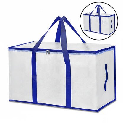 Storage Bags Heavy Duty Moving Tote Waterproof Zipper Organizer