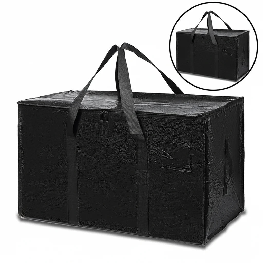 Storage Bags Heavy Duty Moving Tote Waterproof Zipper Organizer