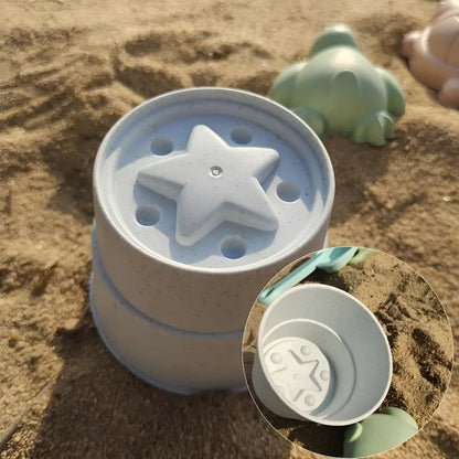 Summer Beach Toys Foldable Sand Bucket Kids Outdoor Play Set