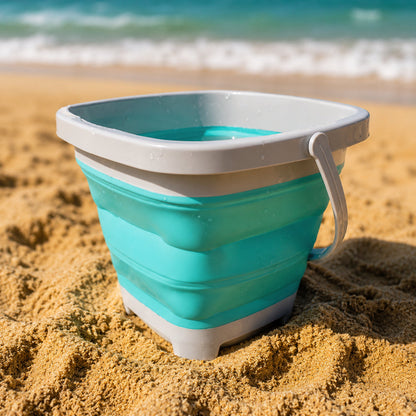 Summer Beach Toys Foldable Sand Bucket Kids Outdoor Play Set