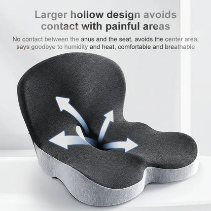 Seat Cushion Back Support Memory Foam Chair Pad