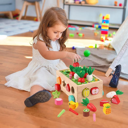 Wooden Montessori Toy Set Educational Farm Play