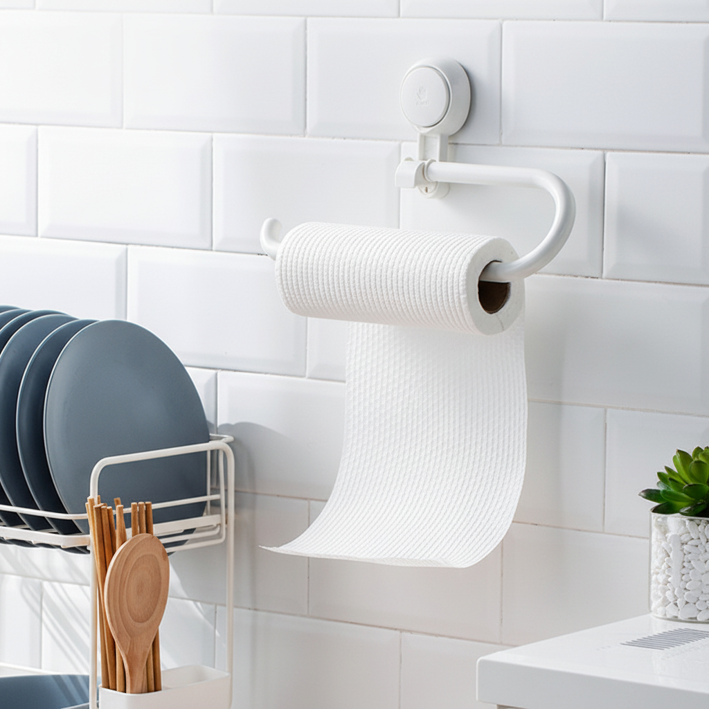 Toilet Paper Holder Self Adhesive Stainless Steel Wall Mount