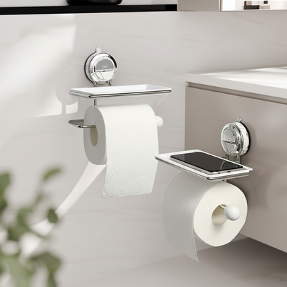 Toilet Paper Holder Self Adhesive Stainless Steel Wall Mount