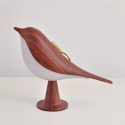 Table Lamp Bird Shape Wood Rechargeable Accent Light