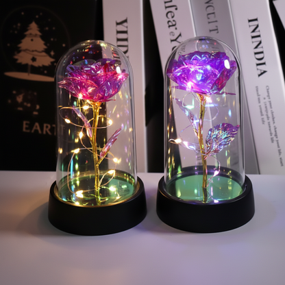 Rose Lamp LED Night Light Decorative Dome Gift