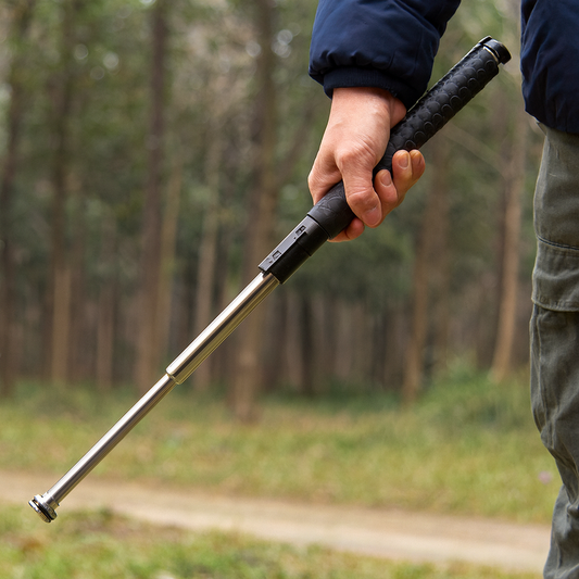 Telescopic Hiking Pole Lightweight Alloy Walking Stick for Stability 0
