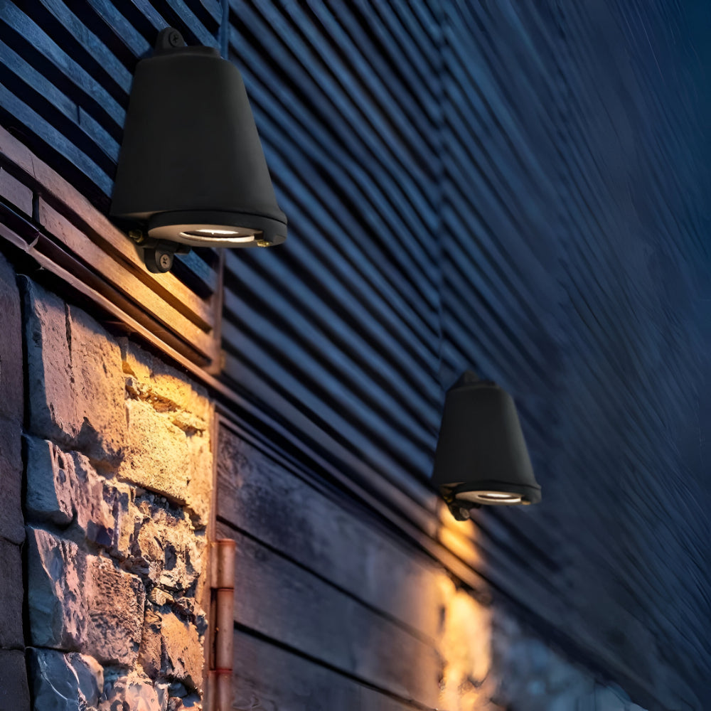 Outdoor Wall Light Modern Metal Exterior Wall Lamp Warm Lighting