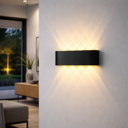 Wall Light LED Minimalist Up Down Glow Interior Exterior