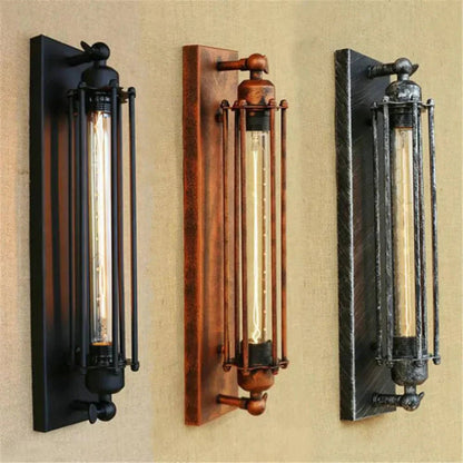 Vintage Wall Sconce Metal LED Mounted Fixture Indoor Accent