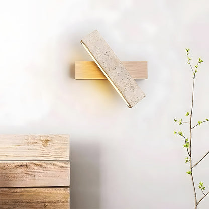 Travertine Wall Light | Modern Minimalist Design