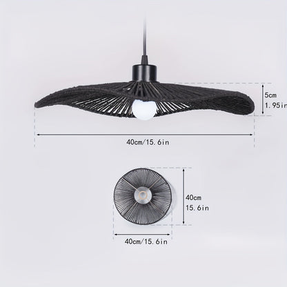 Handwoven Paper Rope Ceiling Light Shade | Natural Artistic Design