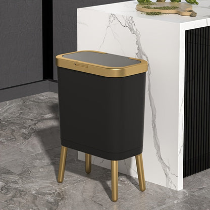 15L Modern Odour-Sealing Trash Can with Elevated Legs | Stylish Waste Bin for Kitchen, Living & Bathroom