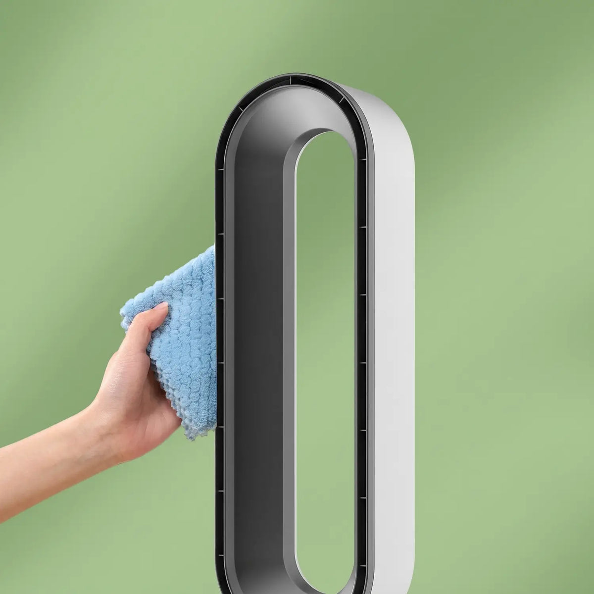 Ventilator zonder bladen met luchtzuiveraar, afstandsbediening en 90° oscillatie