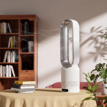 Ventilator zonder bladen met luchtzuiveraar, afstandsbediening en 90° oscillatie