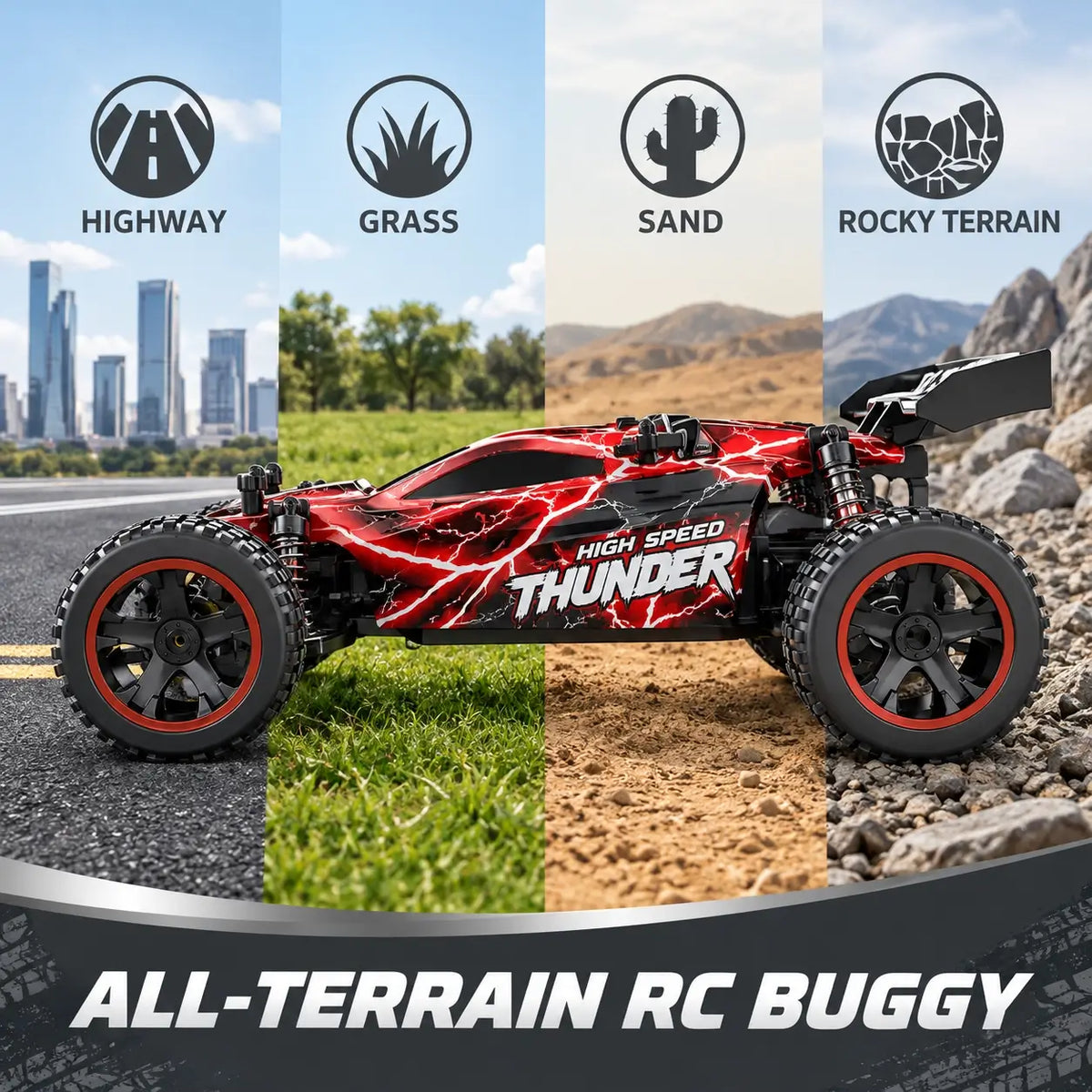 Hestsnelheid RC Off-Road Buggy