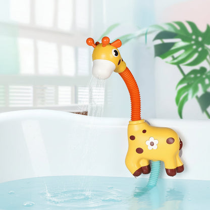 Bath Toy Water Spraying Giraffe Interactive Fun Soft Edges - Image 1