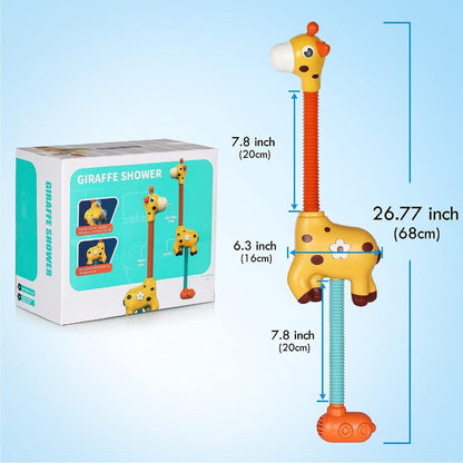 Bath Toy Water Spraying Giraffe Interactive Fun Soft Edges