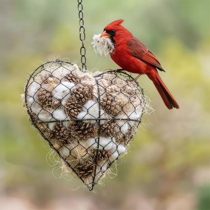 Bird Nesting Material Heart Shape Natural Habitat - Image 1