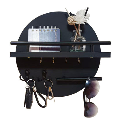 Round Wooden Key Holder | Stylish & Eco-Friendly Wall Organiser
