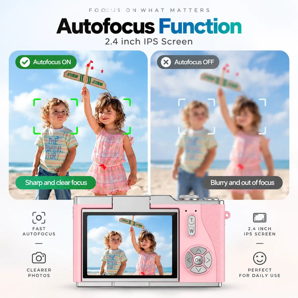 4K Digital Camera 48MP Flip Screen 8X Zoom