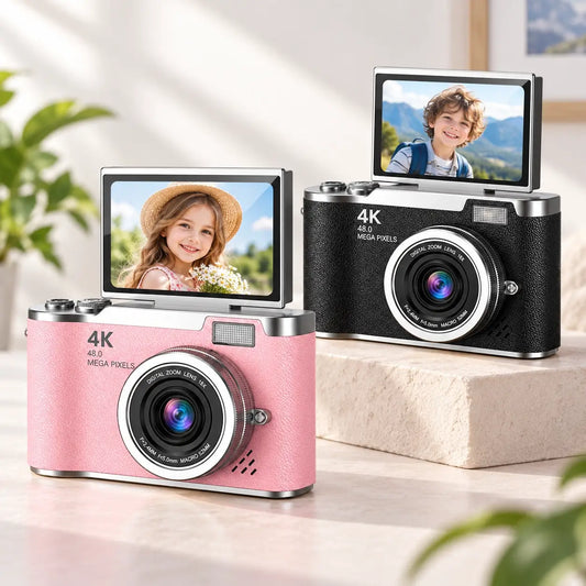 4K Digital Camera 48MP Flip Screen 8X Zoom