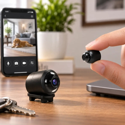 Security Camera Wireless Mini Night Vision Indoor HD Monitor
