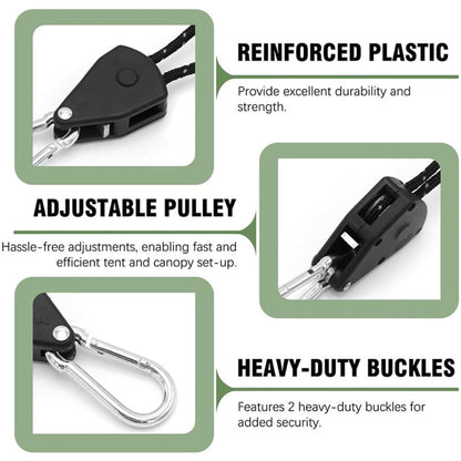 Camping Rope Easy Shelter Setup High Strength Durability