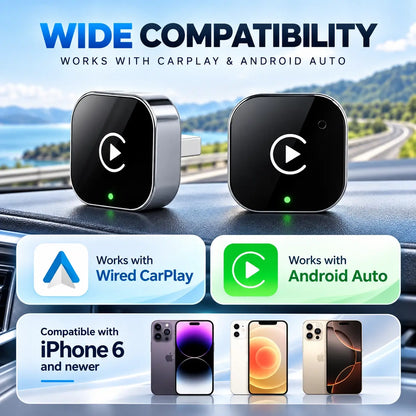 Wireless CarPlay and Android Auto Adapter