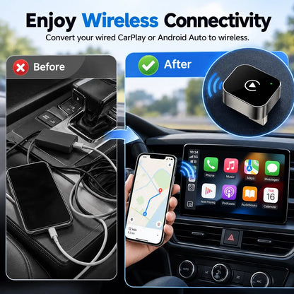 Wireless CarPlay and Android Auto Adapter