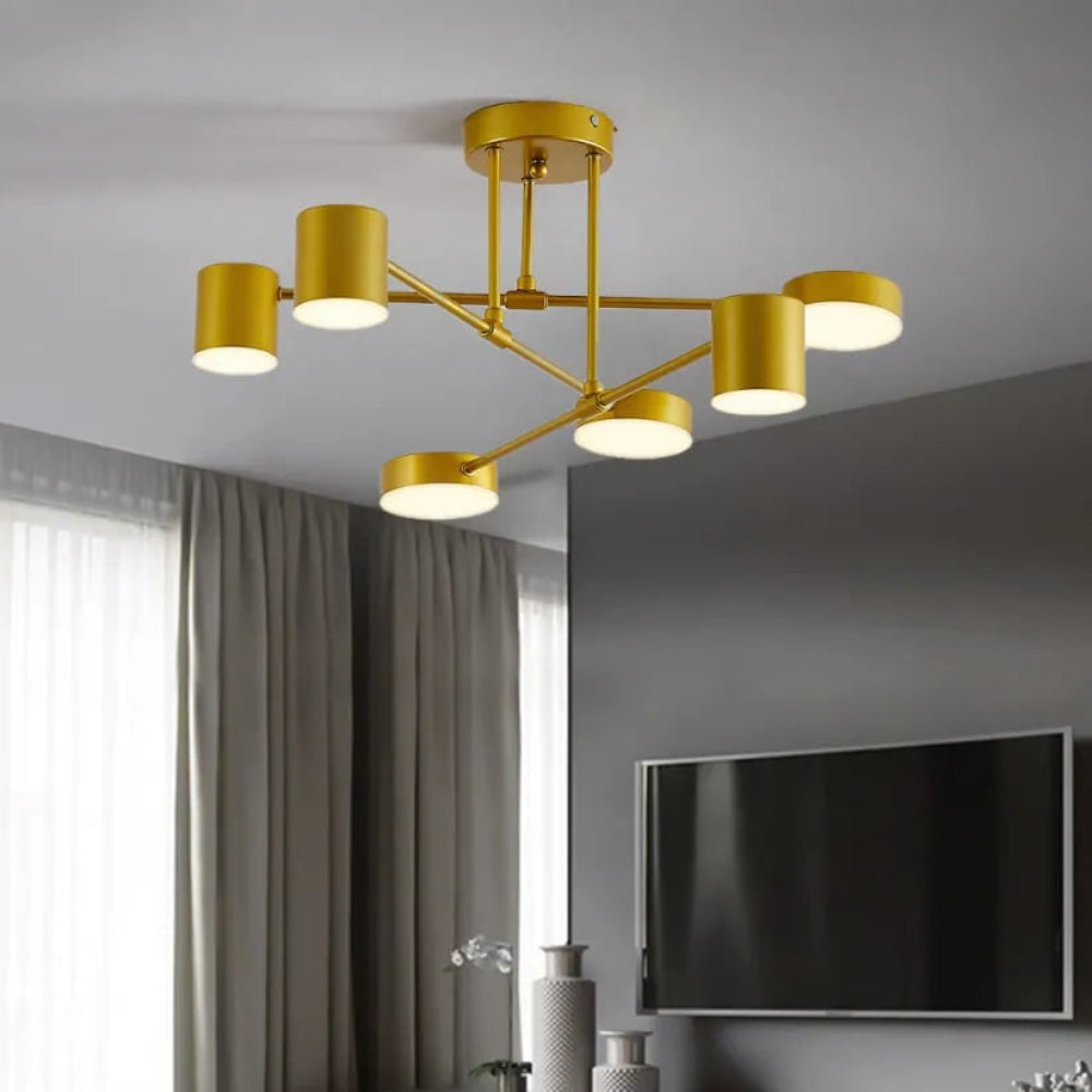 Ceiling Light Hanging Fixture Geometric Design Modern Look - Image 2