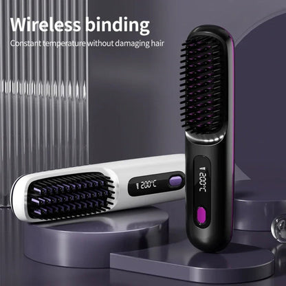 Ceramic Cordless Portable Hair Straightener Rechargable