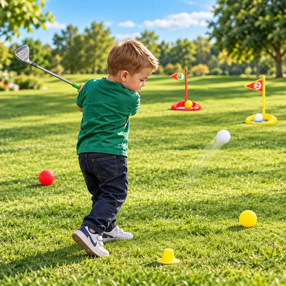 Kids Retractable Golf Club Set Indoor Outdoor Play