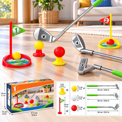 Kids Retractable Golf Club Set Indoor Outdoor Play