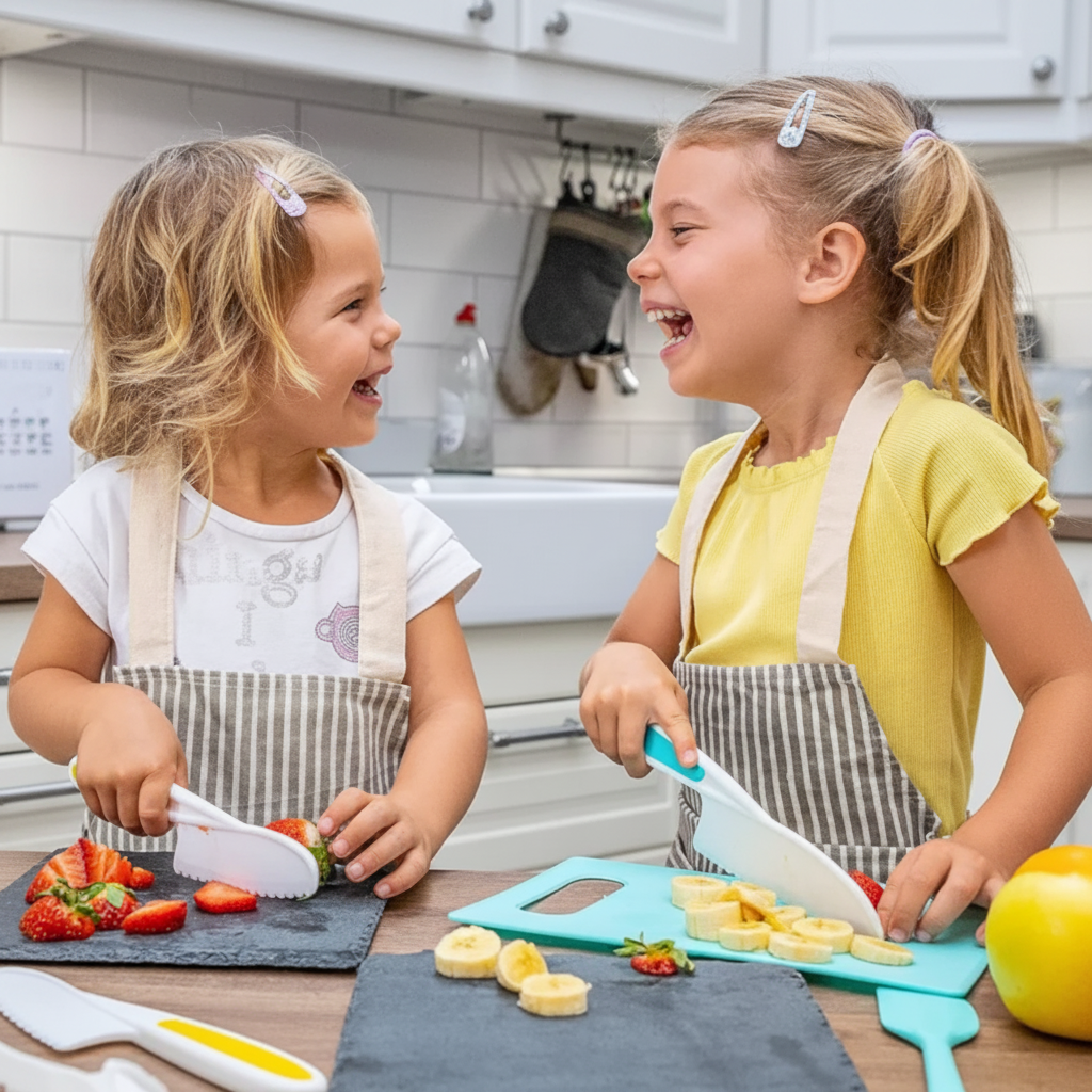 Children's Kitchen Set Play Safe Cutting Tools - Image 1