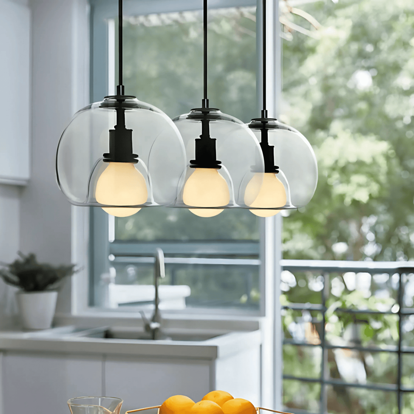 Clyde Glass Pendant Light | Modern Handblown Elegance