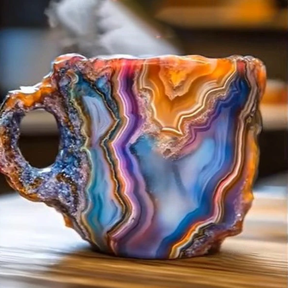 Coffee Mug Geode Style Novelty Tea Cup Drinkware - Image 10