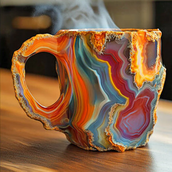 Coffee Mug Geode Style Novelty Tea Cup Drinkware - Image 5