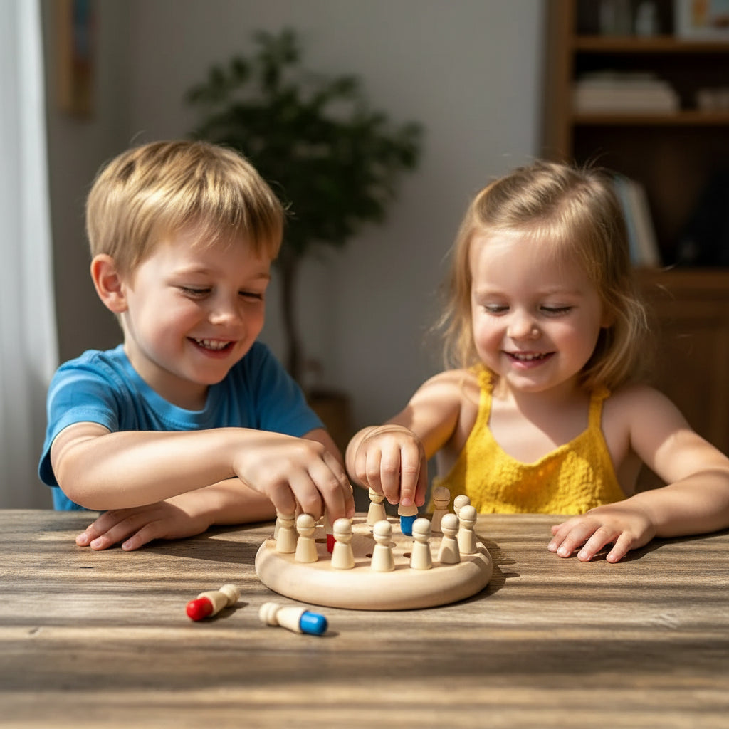 Color Matching Game Family Night Enhances Memory Fun