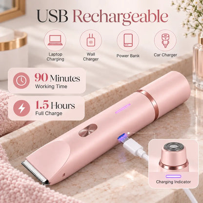 2-in-1 Dual Comfort Bikini Hair Trimmer