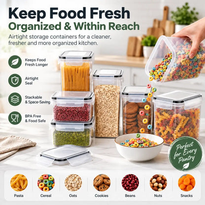 7 Pcs Set - Food Storage Airtight Containers