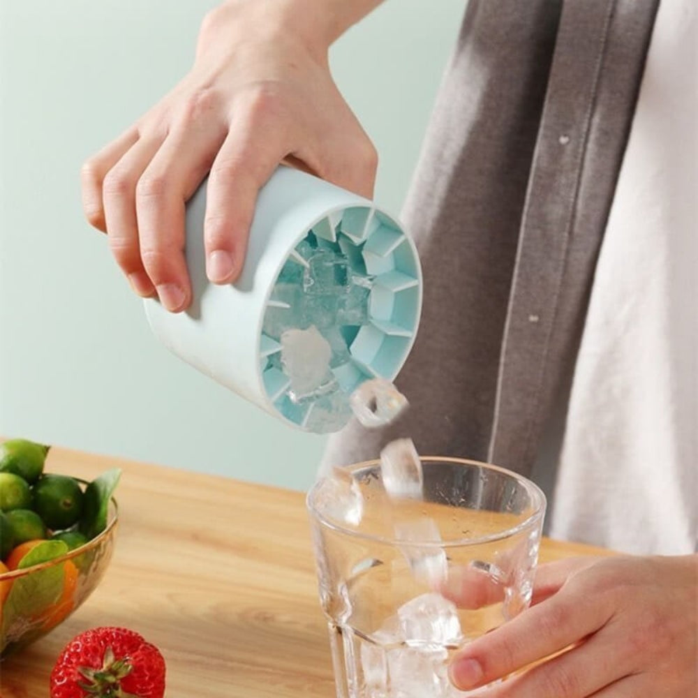 Cooling Portable Ice Maker Silicone Tray Cup Pack Easy Use